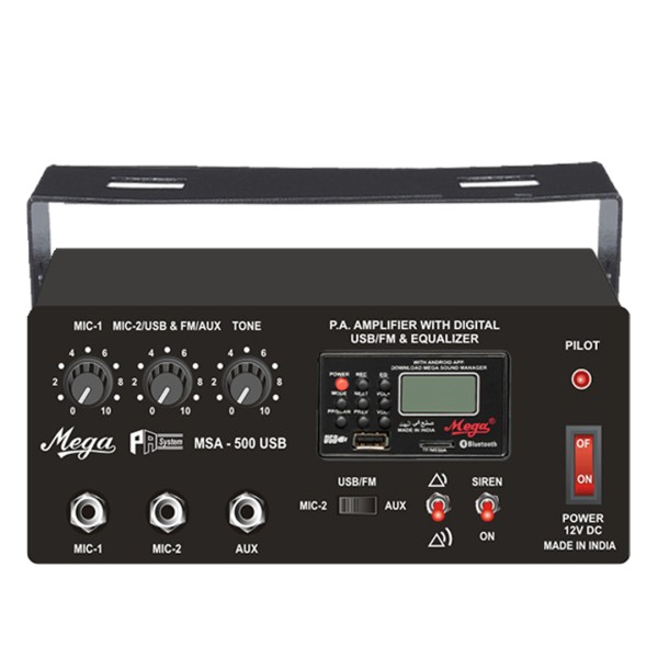 MSA 500 U P.A. Mobile Amplifier Cum Siren
